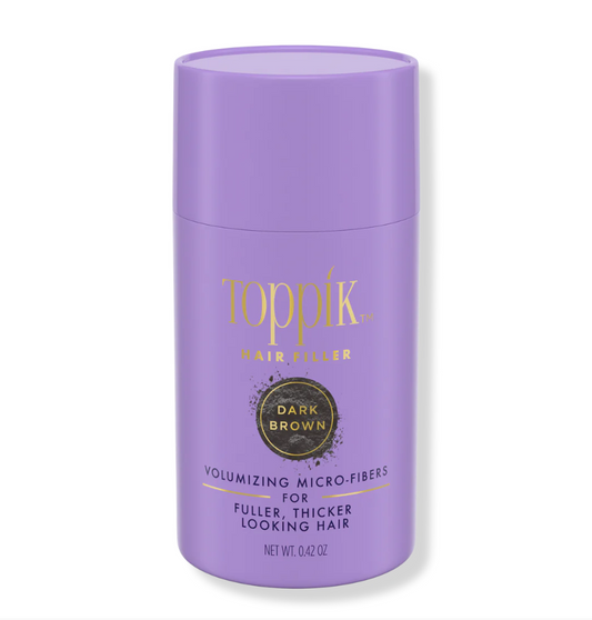 Toppik hair filler volumizing micro-fiber for fuller, thicker looking hair purple bottle