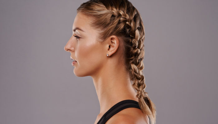 French-braids-blonde-hair-side-easy-travel-hairstyles