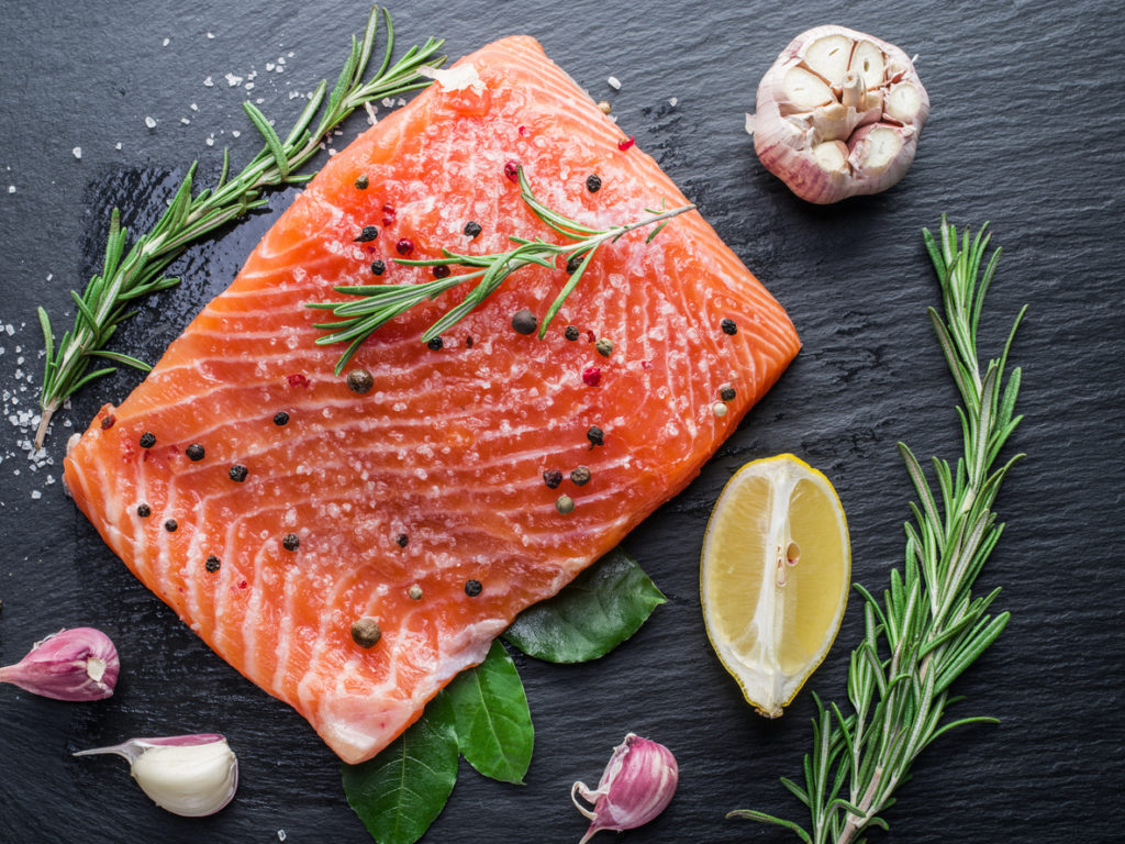 salmon protein healthy eating causes gray hair toppik blog post
